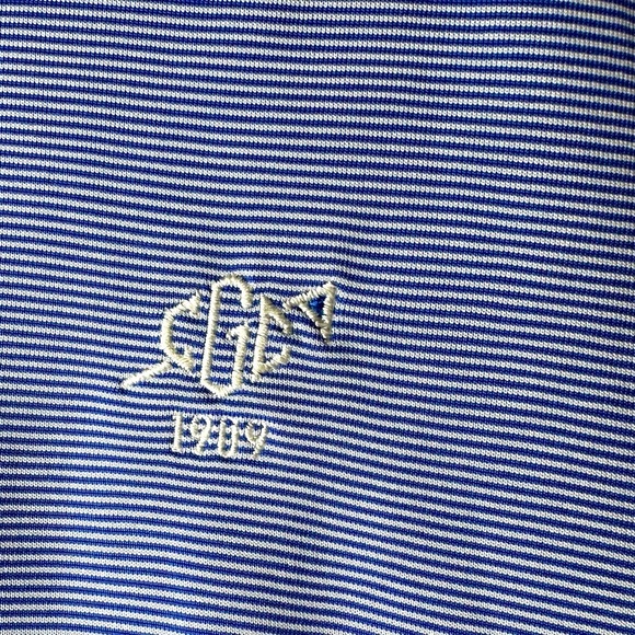 Fennec Highly Evolved Men's Striped Moisture Wicking Polo Shirt Size Medium - Picture 3 of 5